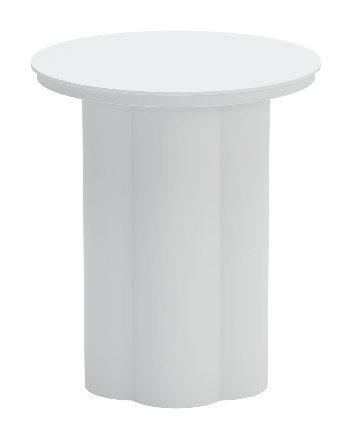 Kogur White Outdoor Side Table by Zuomod at Eve Furniture
