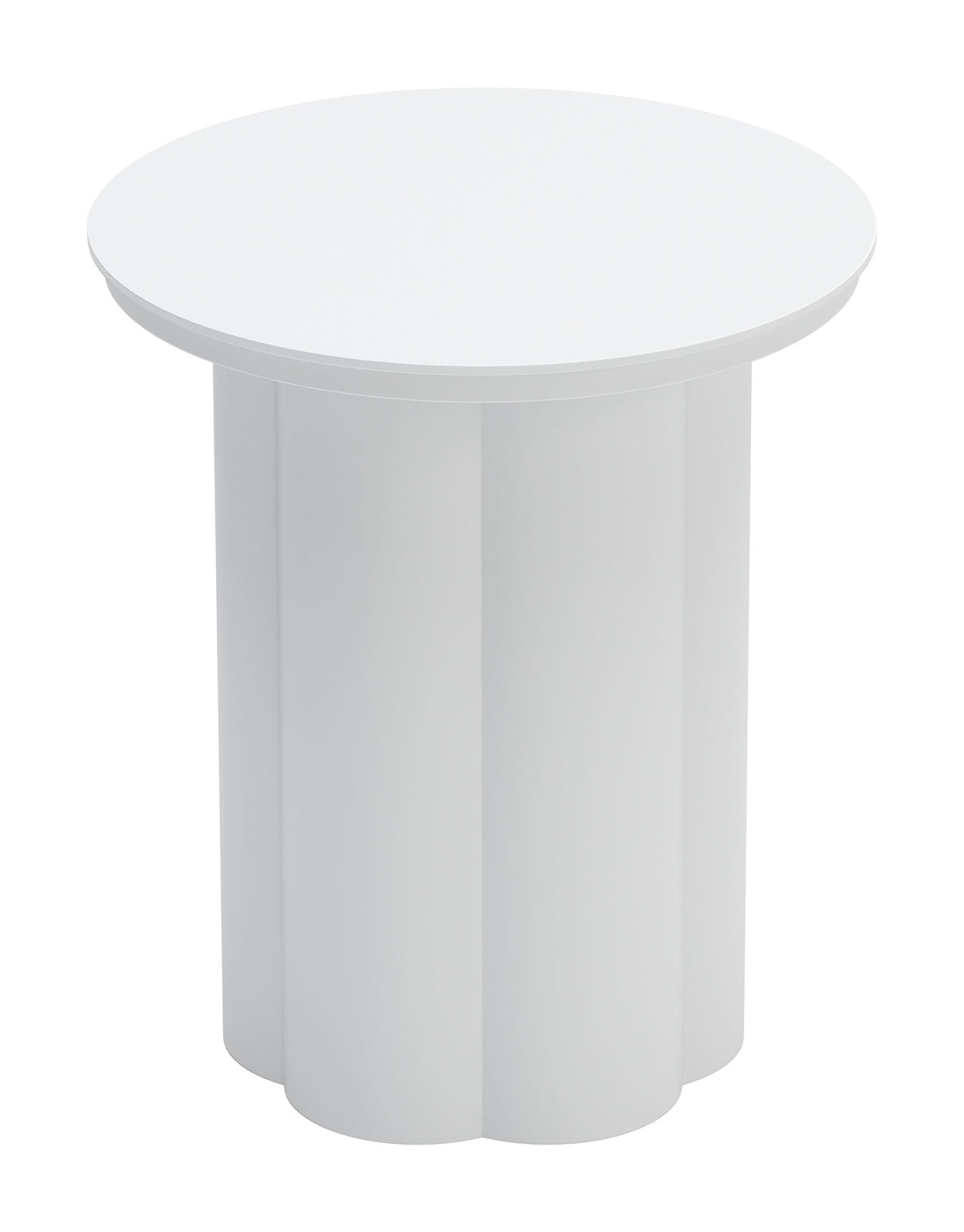 Kogur White Outdoor Side Table by Zuomod at Eve Furniture