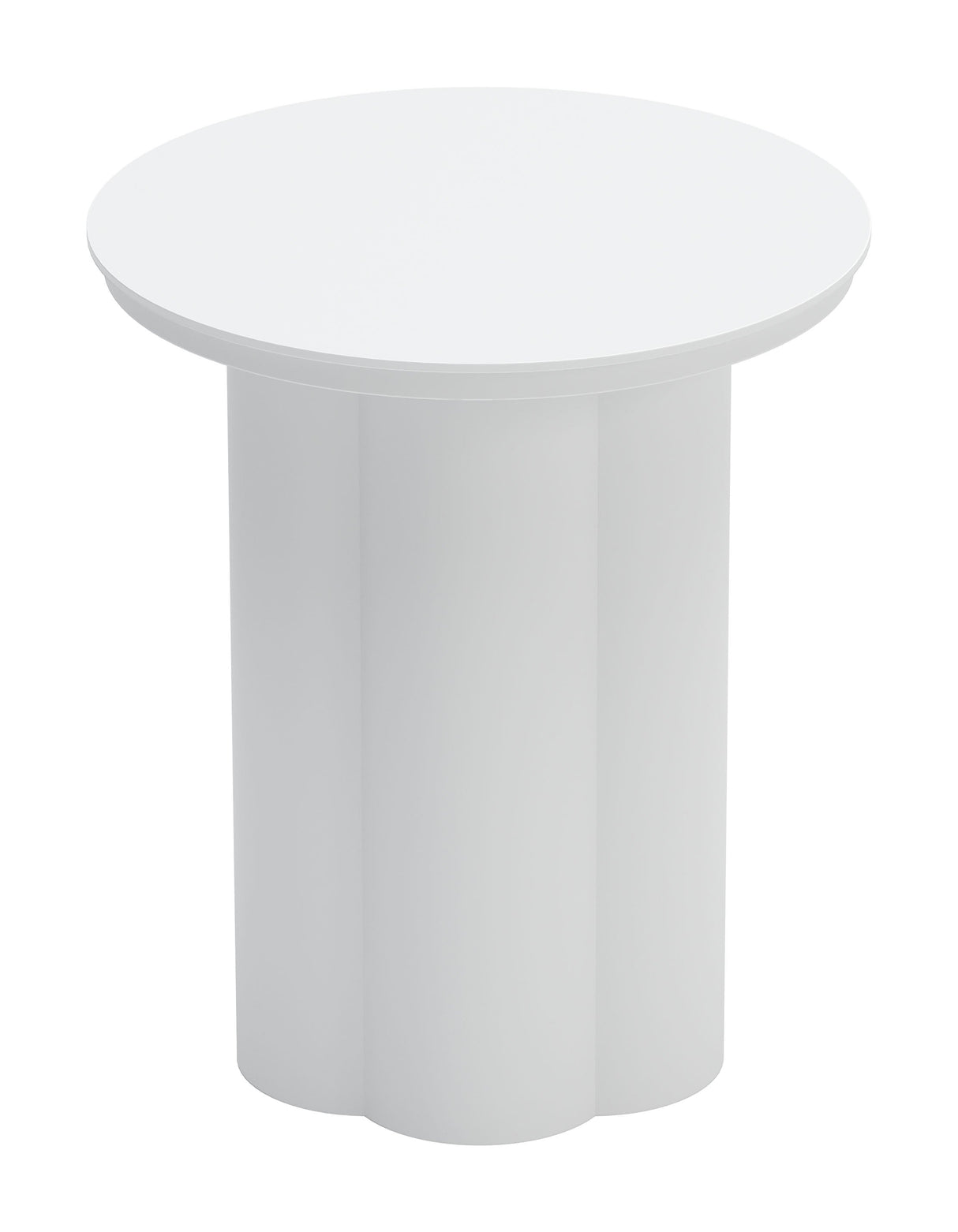 Kogur White Outdoor Side Table by Zuomod at Eve Furniture
