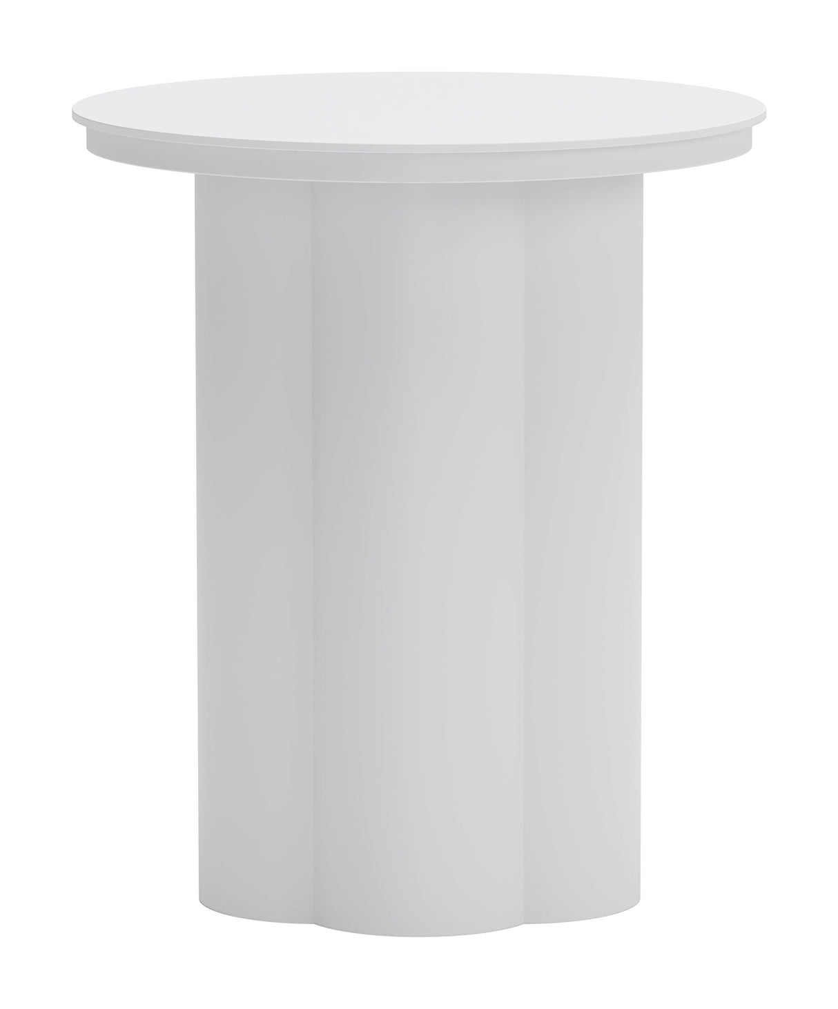Kogur White Outdoor Side Table by Zuomod at Eve Furniture
