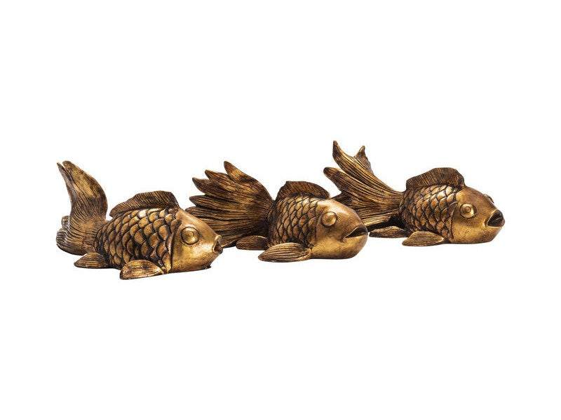Koi Gold Statues by Crestview at Eve Furniture