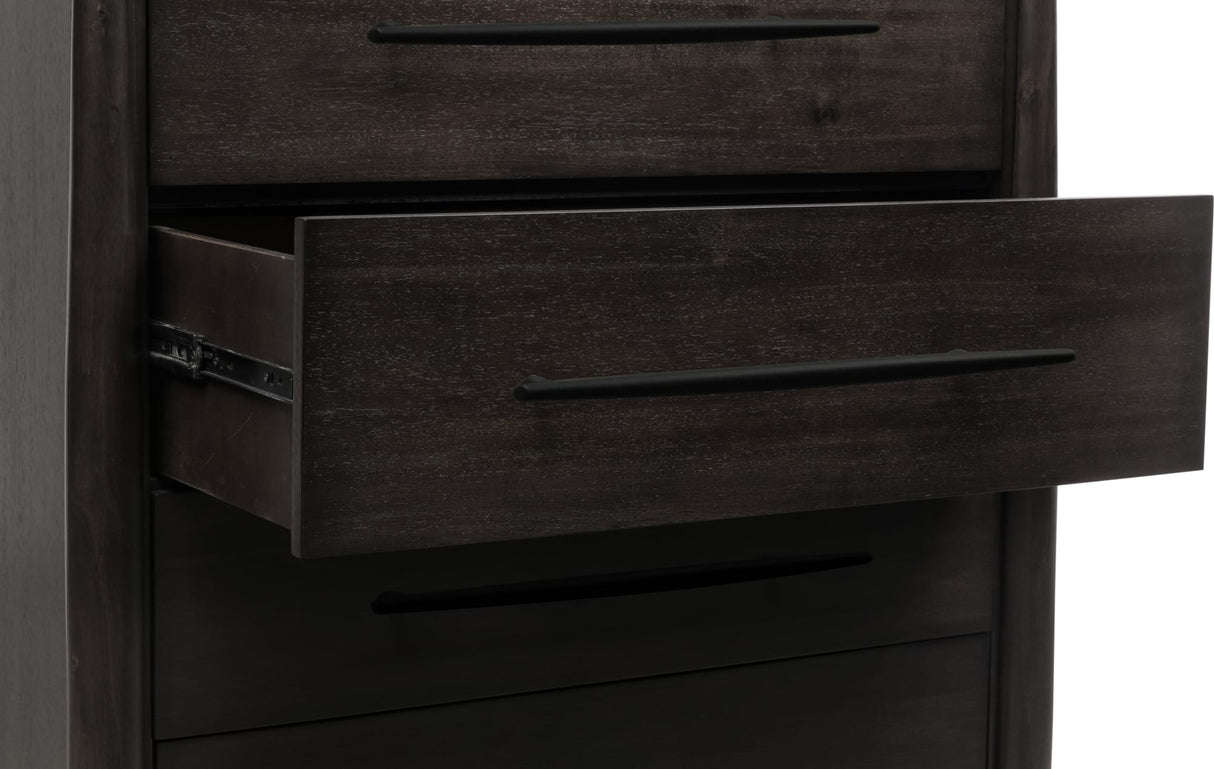 Koko Minx Five Drawer Acacia Wood Chest by Modus Furniture at Eve Furniture