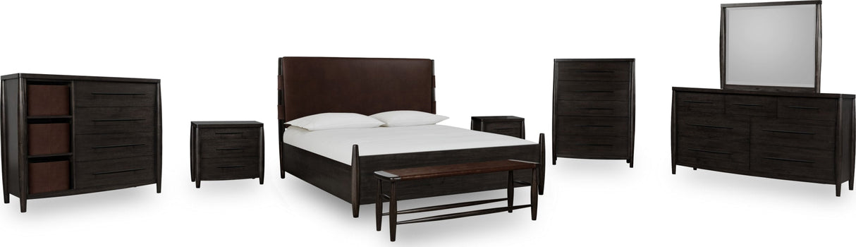 Koko Minx King Upholstered Panel Bed by Modus Furniture at Eve Furniture