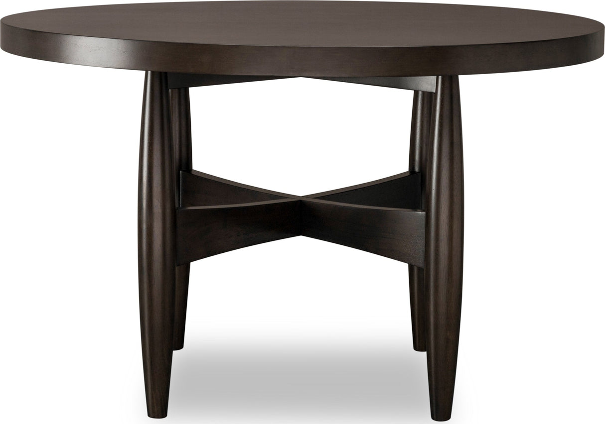 Koko Minx Round Acacia Wood Dining Table by Modus Furniture at Eve Furniture