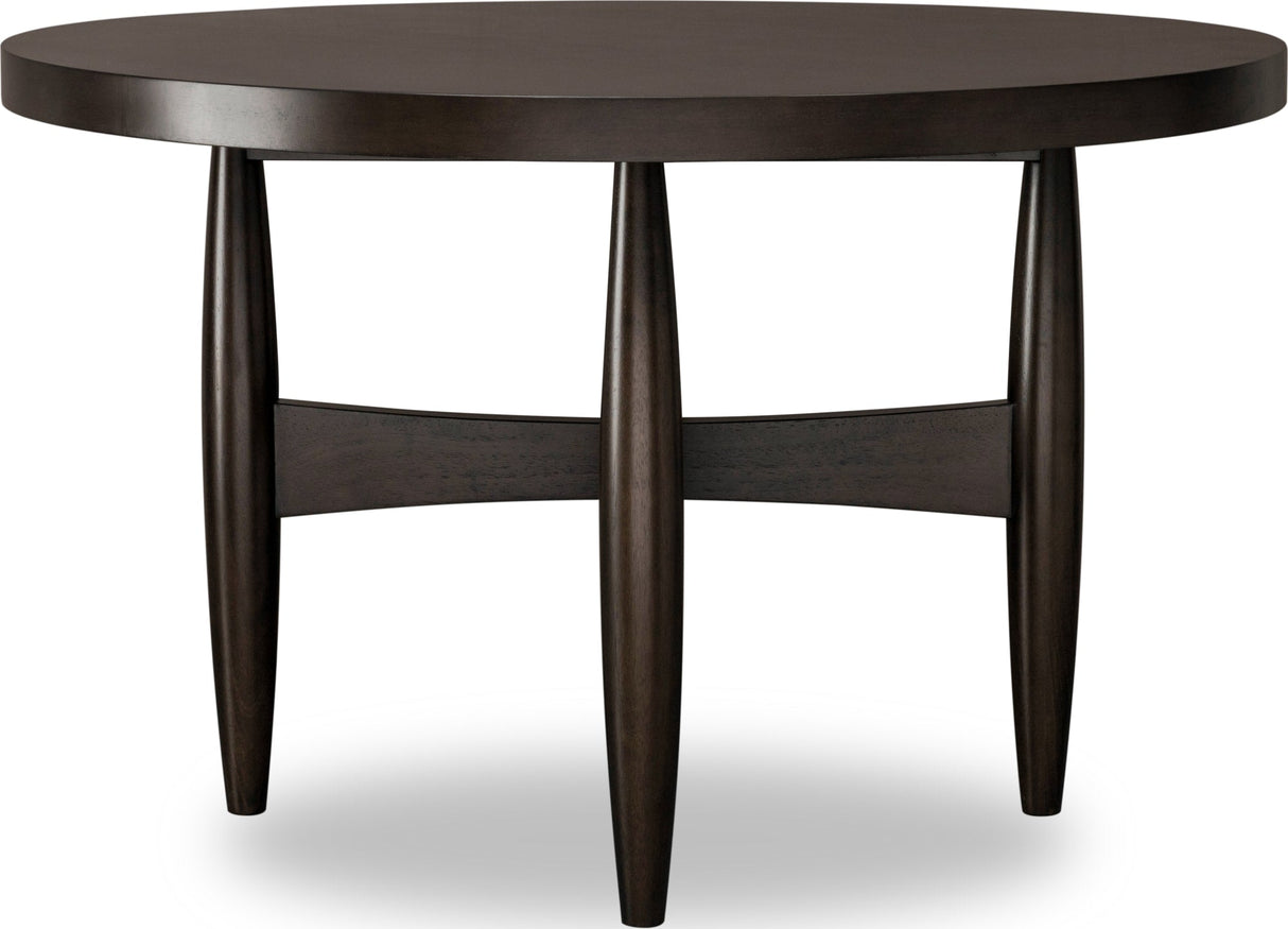 Koko Minx Round Acacia Wood Dining Table by Modus Furniture at Eve Furniture