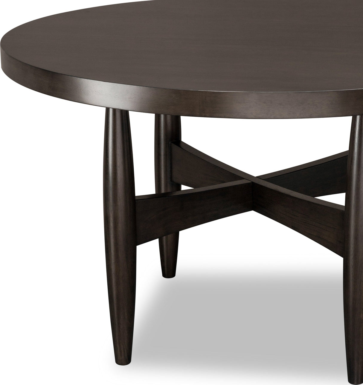Koko Minx Round Acacia Wood Dining Table by Modus Furniture at Eve Furniture