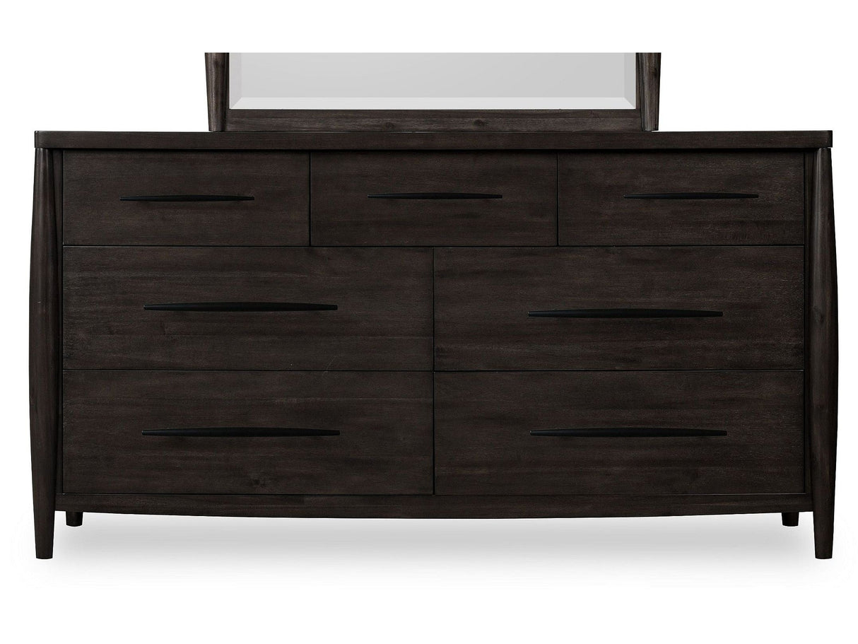 Koko Minx Seven Drawer Acacia Wood Dresser by Modus Furniture at Eve Furniture
