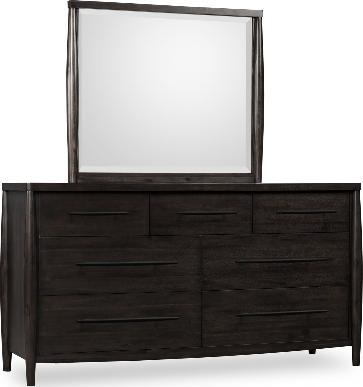 Koko Minx Seven Drawer Acacia Wood Dresser by Modus Furniture at Eve Furniture