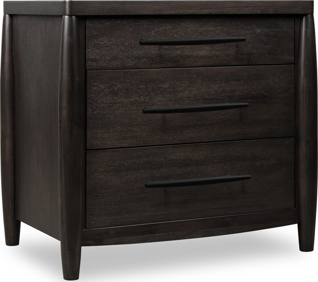 Koko Minx Three Drawer Nightstand with Cord Management by Modus Furniture at Eve Furniture