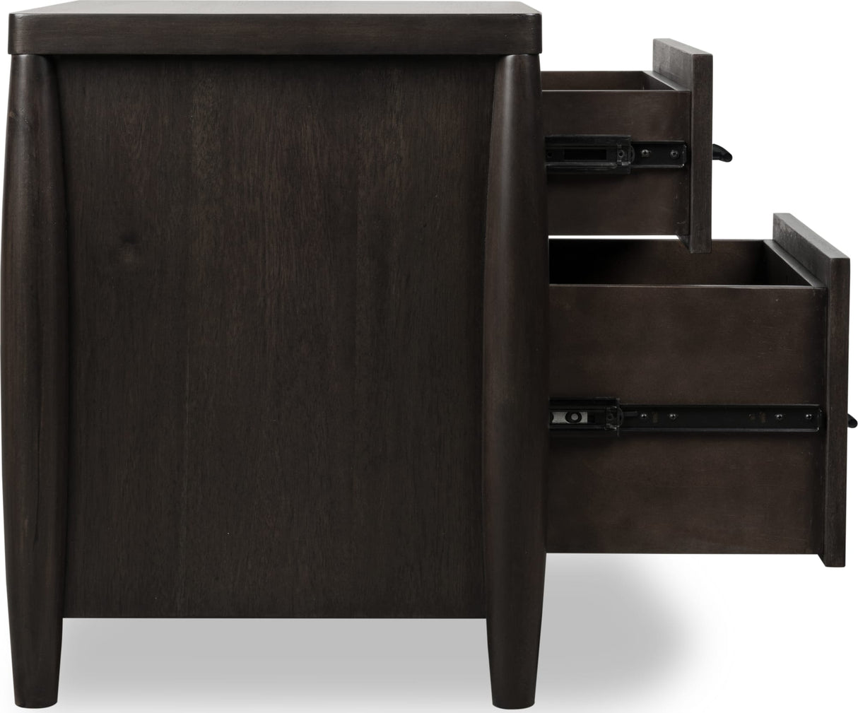 Koko Minx Two Drawer Nightstand with Cord Management by Modus Furniture at Eve Furniture