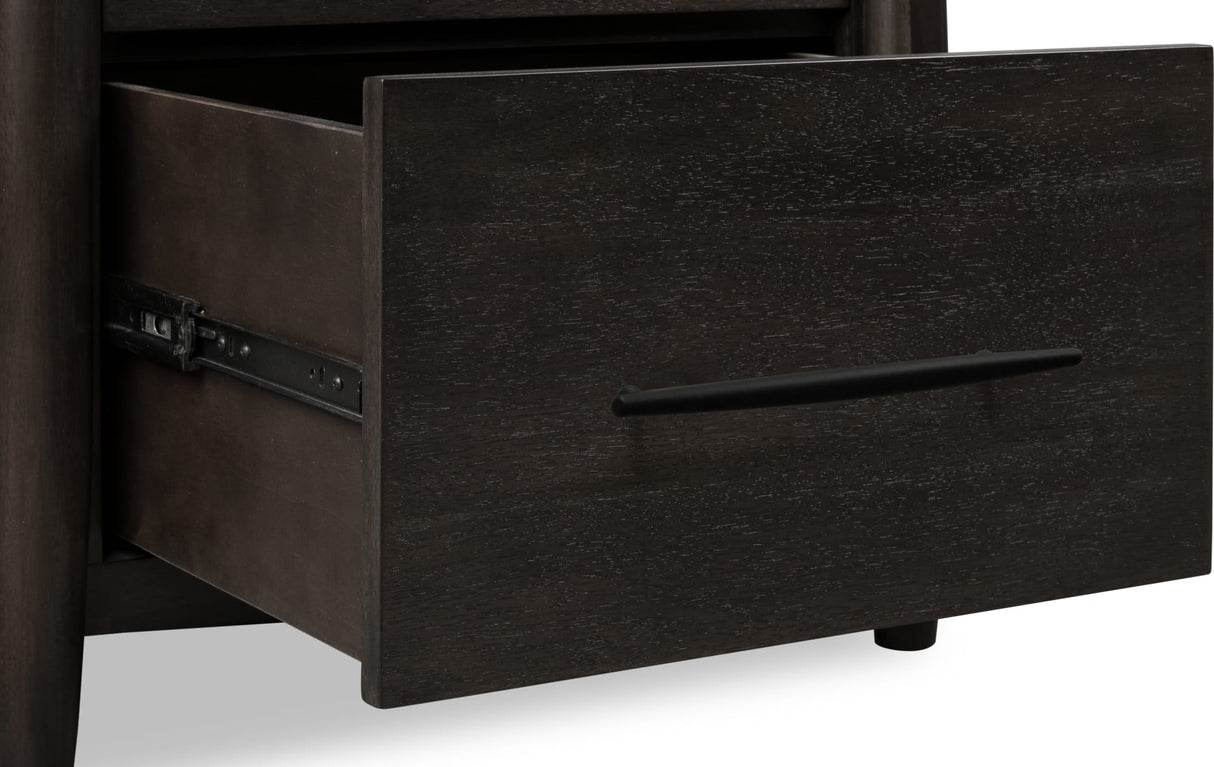 Koko Minx Two Drawer Nightstand with Cord Management by Modus Furniture at Eve Furniture