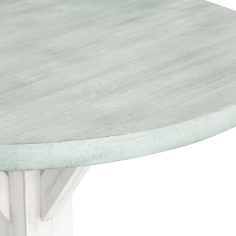 Kona Beach White/Blue Accent Table by Crestview at Eve Furniture
