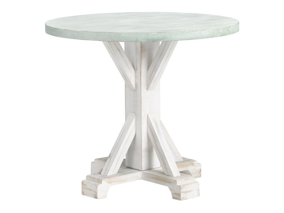 Kona Beach White/Blue Accent Table by Crestview at Eve Furniture