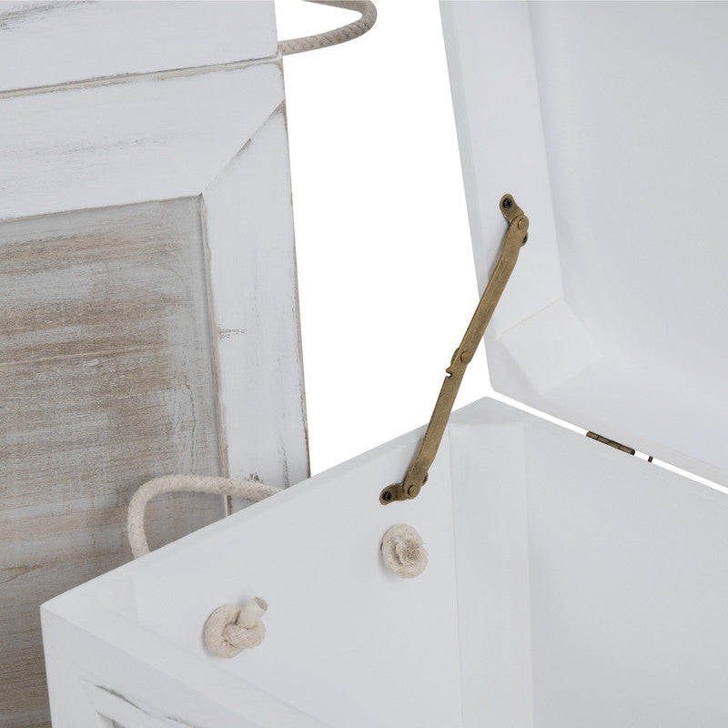 Kona Beach White/Tan 3-Piece Trunks by Crestview at Eve Furniture