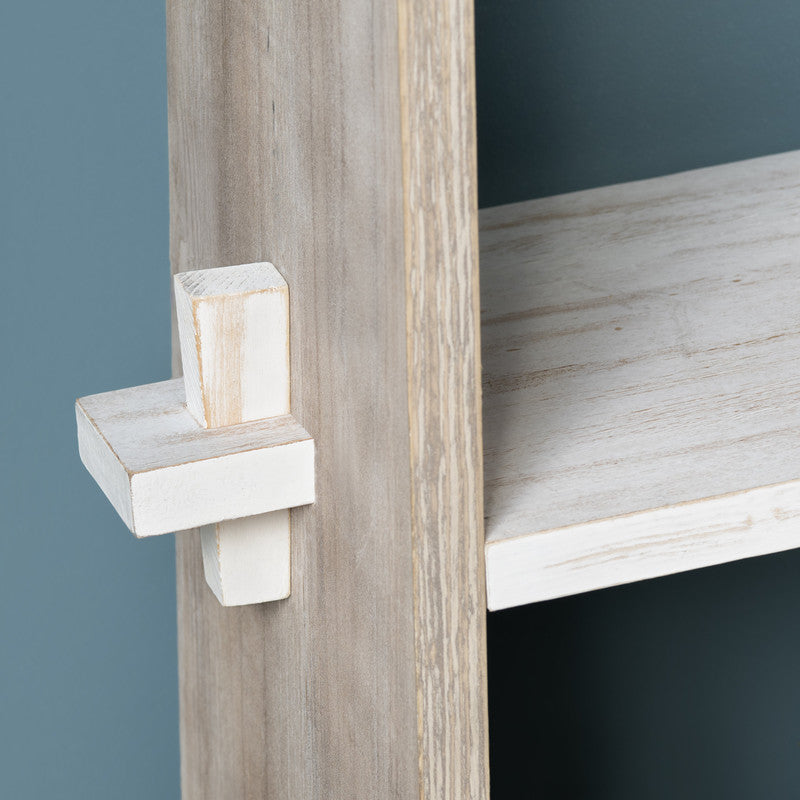 Kona Beach White/Tan Etagere by Crestview at Eve Furniture