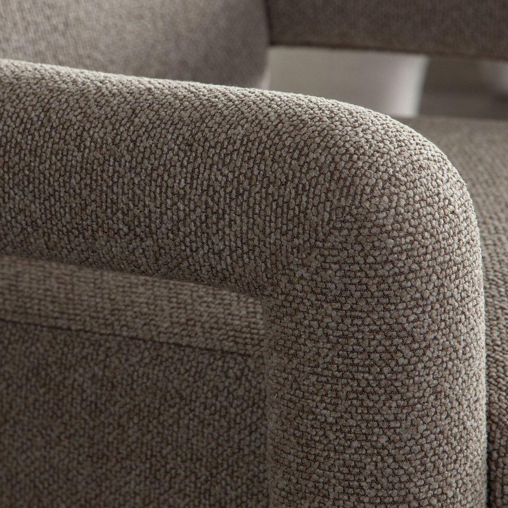 Kona Mink Fabric Open Arm Accent Chair by Diamond Sofa at Eve Furniture