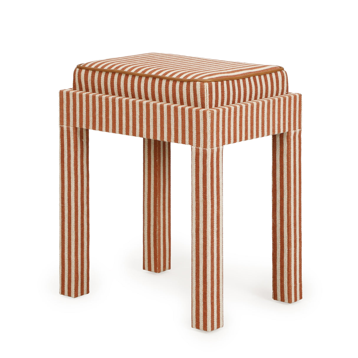 Kora Cotton Jute Designer Stool by TOV Furniture at Eve Furniture