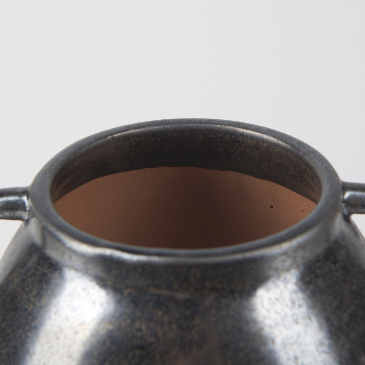 Kora Medium Dark Metallic Double Ear Vase by Mercana at Eve Furniture