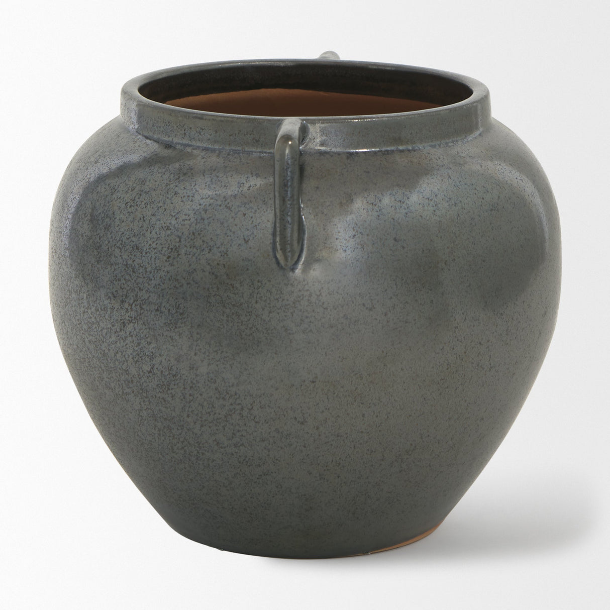 Kora Short Dark Metallic Double Ear Vase by Mercana at Eve Furniture