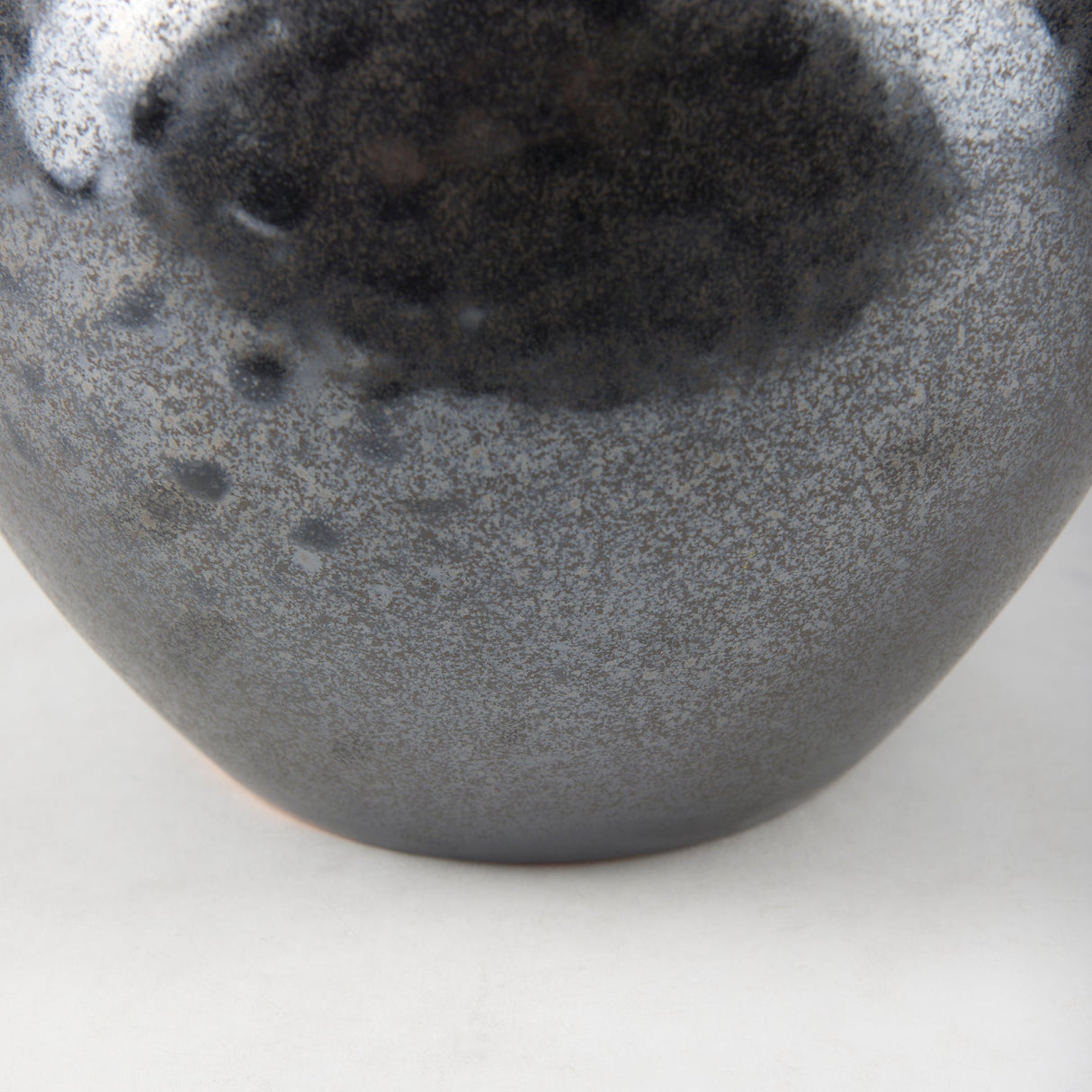 Kora Short Dark Metallic Double Ear Vase by Mercana at Eve Furniture