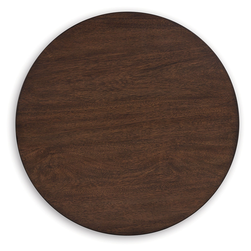 Korestone Dark Brown End Table by Ashley at Eve Furniture