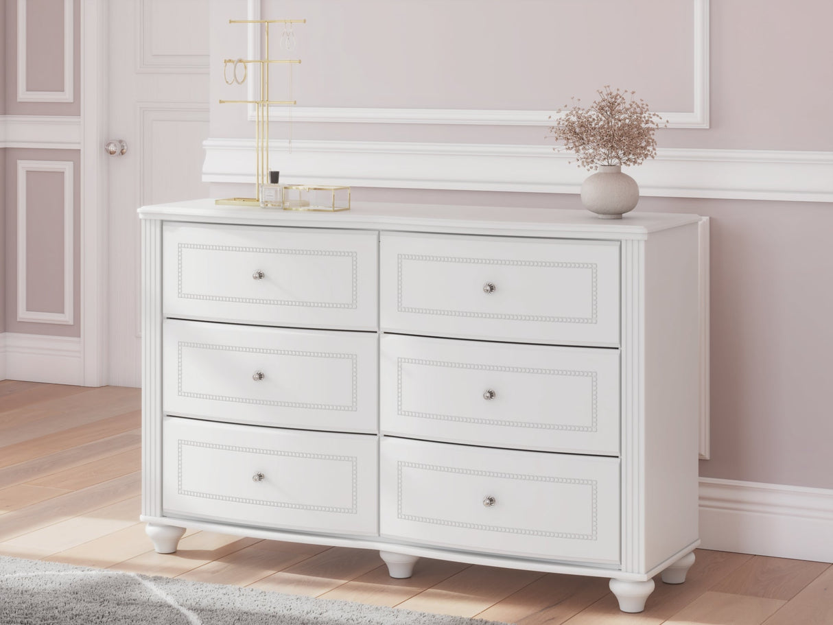 Kozlani White Dresser by ASHLEY FURNITURE at Eve Furniture