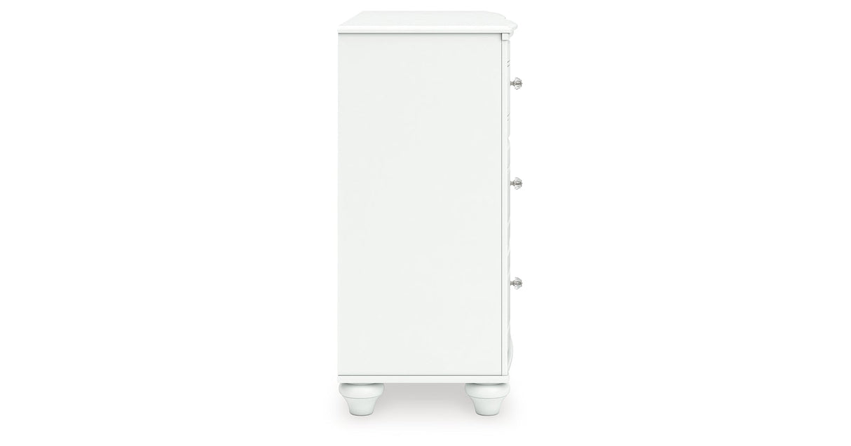 Kozlani White Dresser by ASHLEY FURNITURE at Eve Furniture