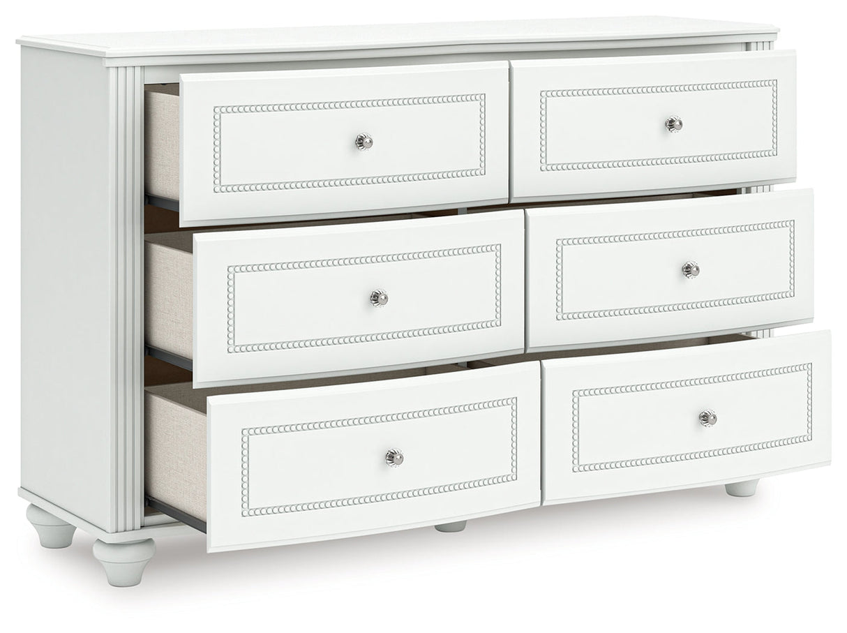 Kozlani White Dresser by ASHLEY FURNITURE at Eve Furniture