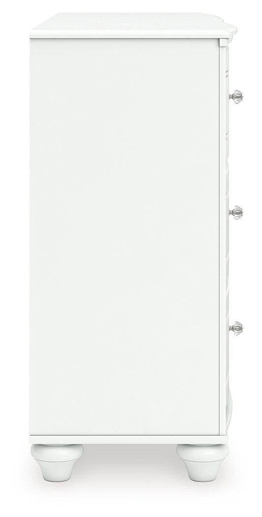 Kozlani White Dresser by ASHLEY FURNITURE at Eve Furniture