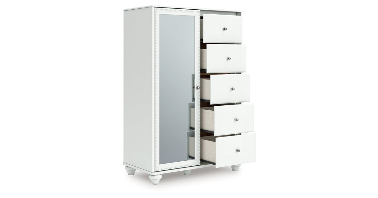 Kozlani White Dressing Chest by Ashley at Eve Furniture