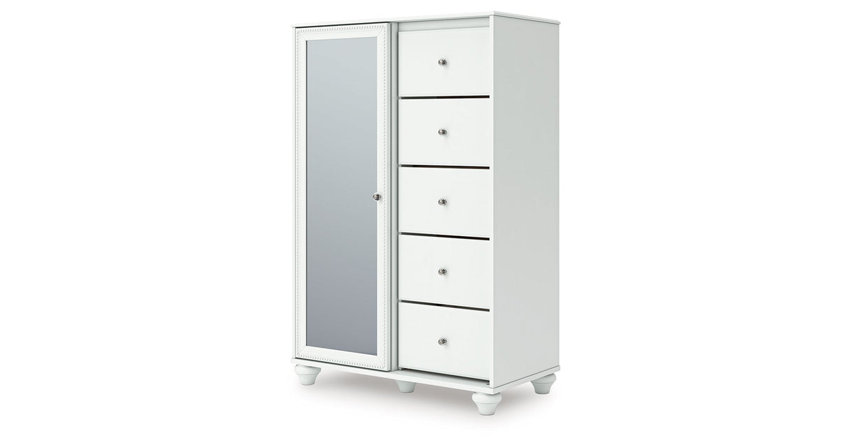 Kozlani White Dressing Chest by Ashley at Eve Furniture