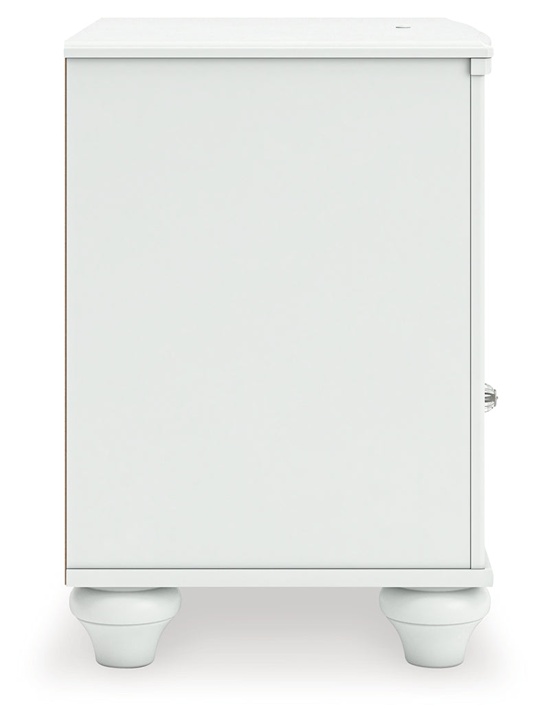 Kozlani White Nightstand by ASHLEY FURNITURE at Eve Furniture