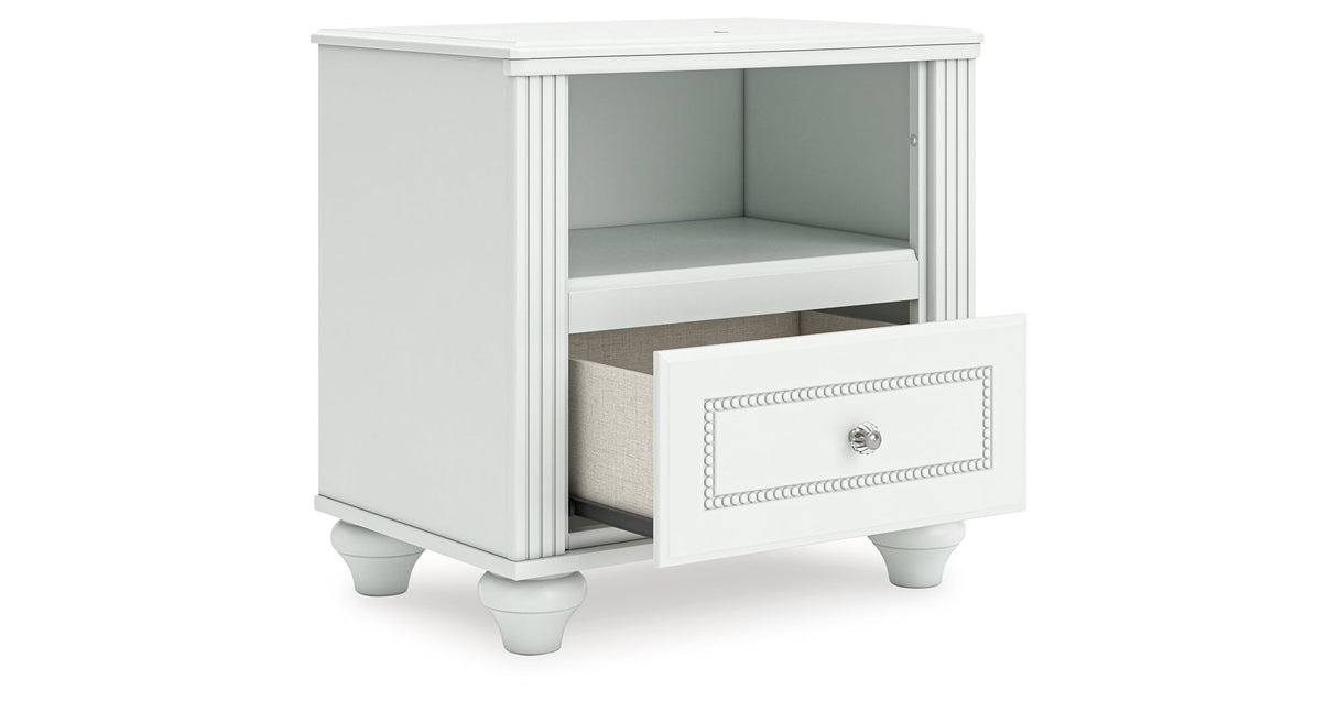 Kozlani White Nightstand by ASHLEY FURNITURE at Eve Furniture