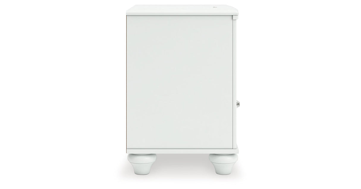 Kozlani White Nightstand by ASHLEY FURNITURE at Eve Furniture