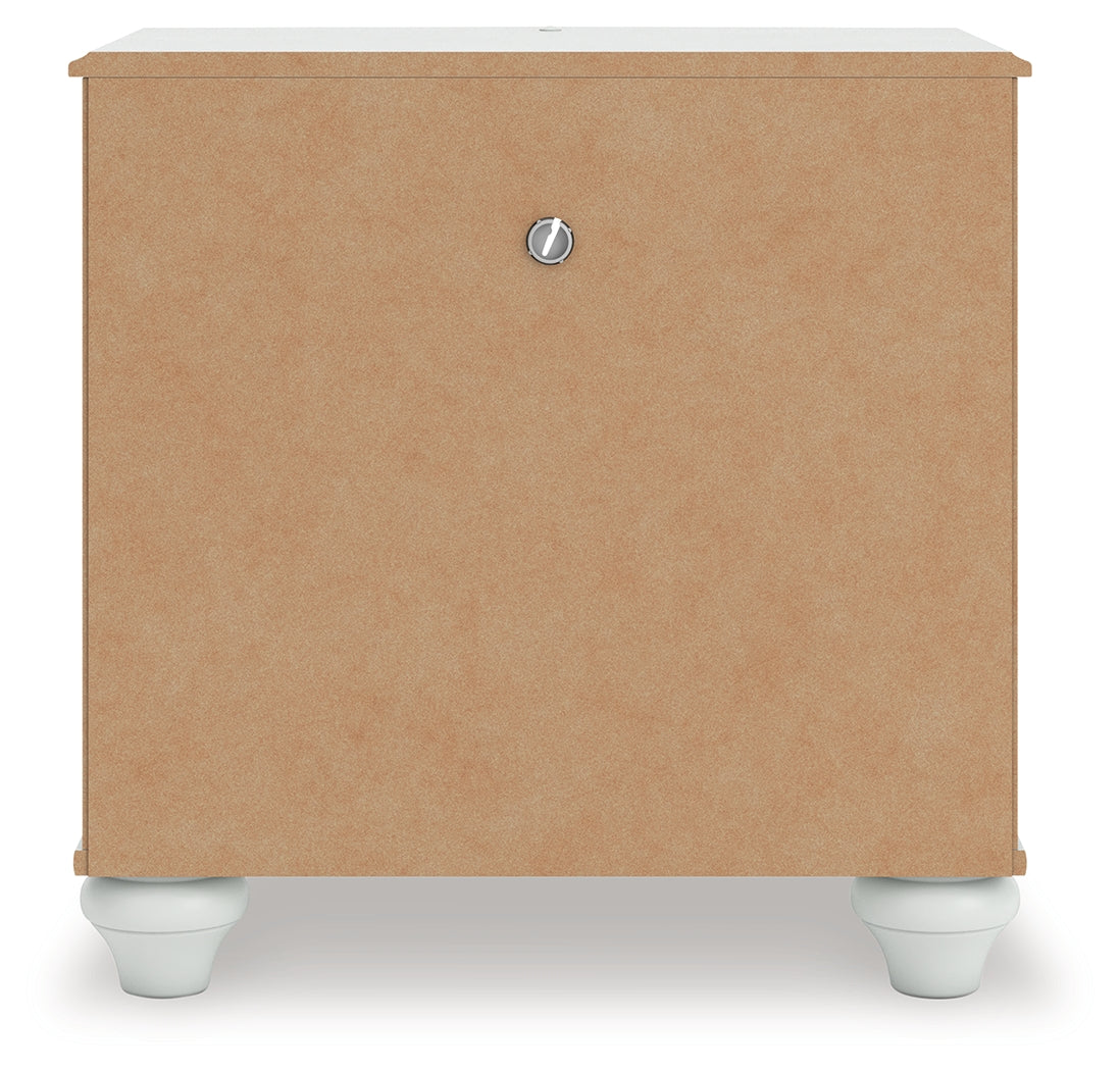 Kozlani White Nightstand by ASHLEY FURNITURE at Eve Furniture