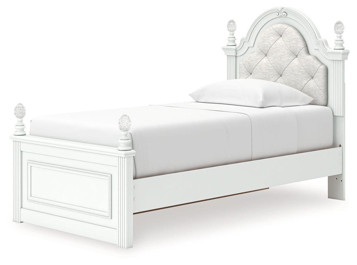 Kozlani White Twin Storage Bedroom Set by Ashley at Eve Furniture