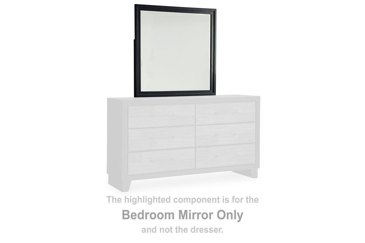 Kraeburn Brown/Black Bedroom Mirror by Ashley at Eve Furniture
