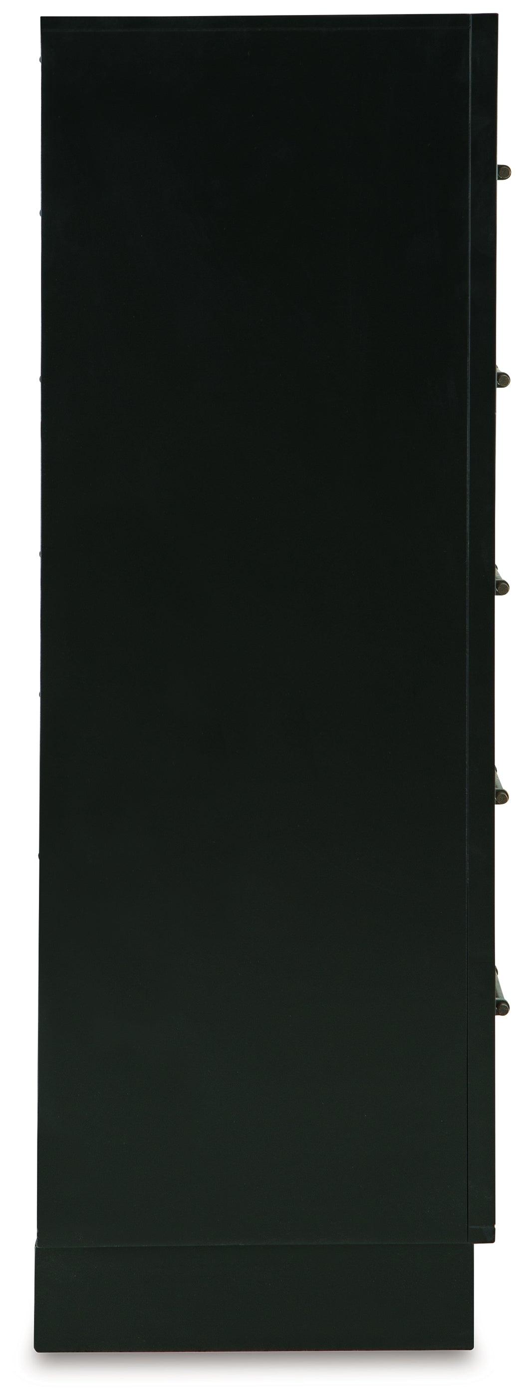 Kraeburn Brown/Black Chest of Drawers by Ashley at Eve Furniture