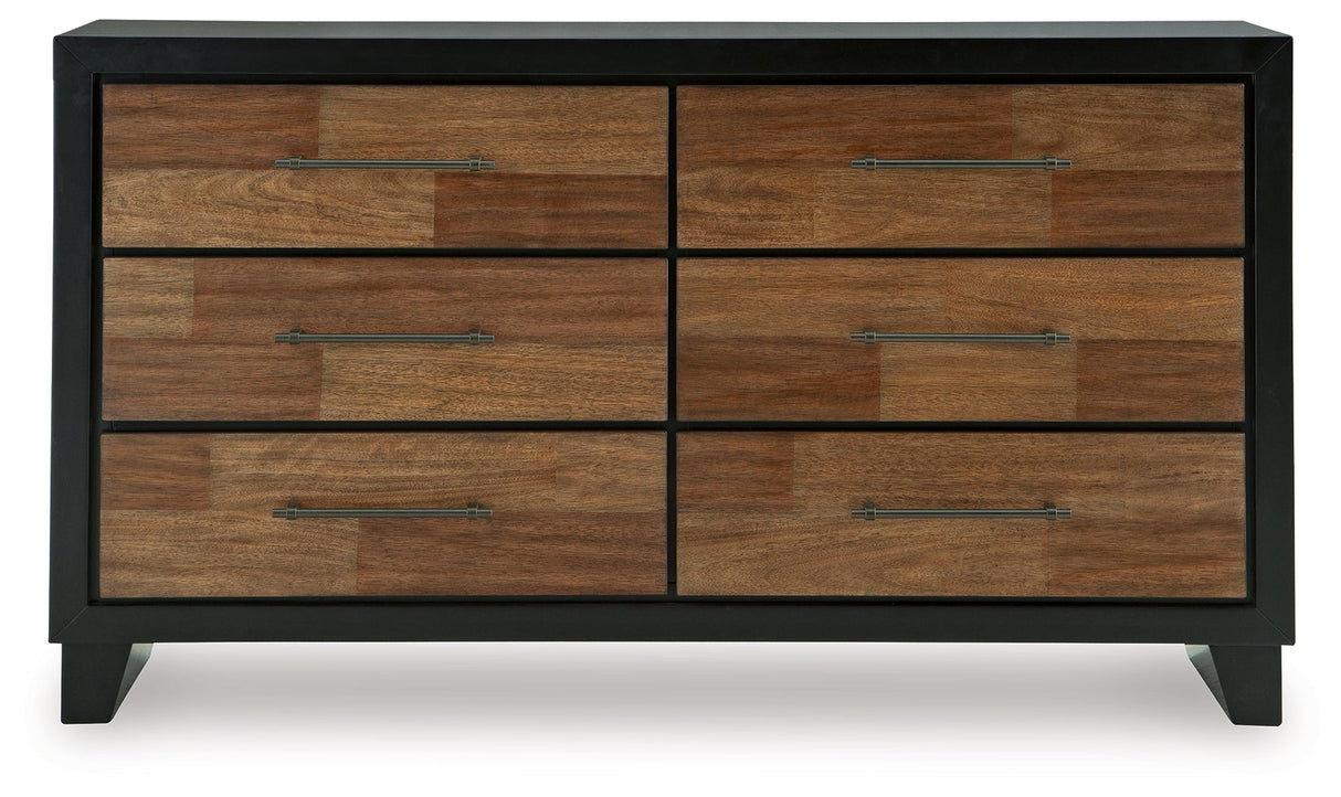 Kraeburn Brown/Black Storage Panel Bedroom Set by Ashley at Eve Furniture