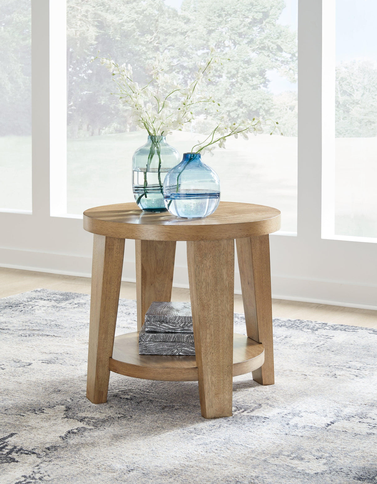 Kristiland Light Brown End Table by Ashley at Eve Furniture