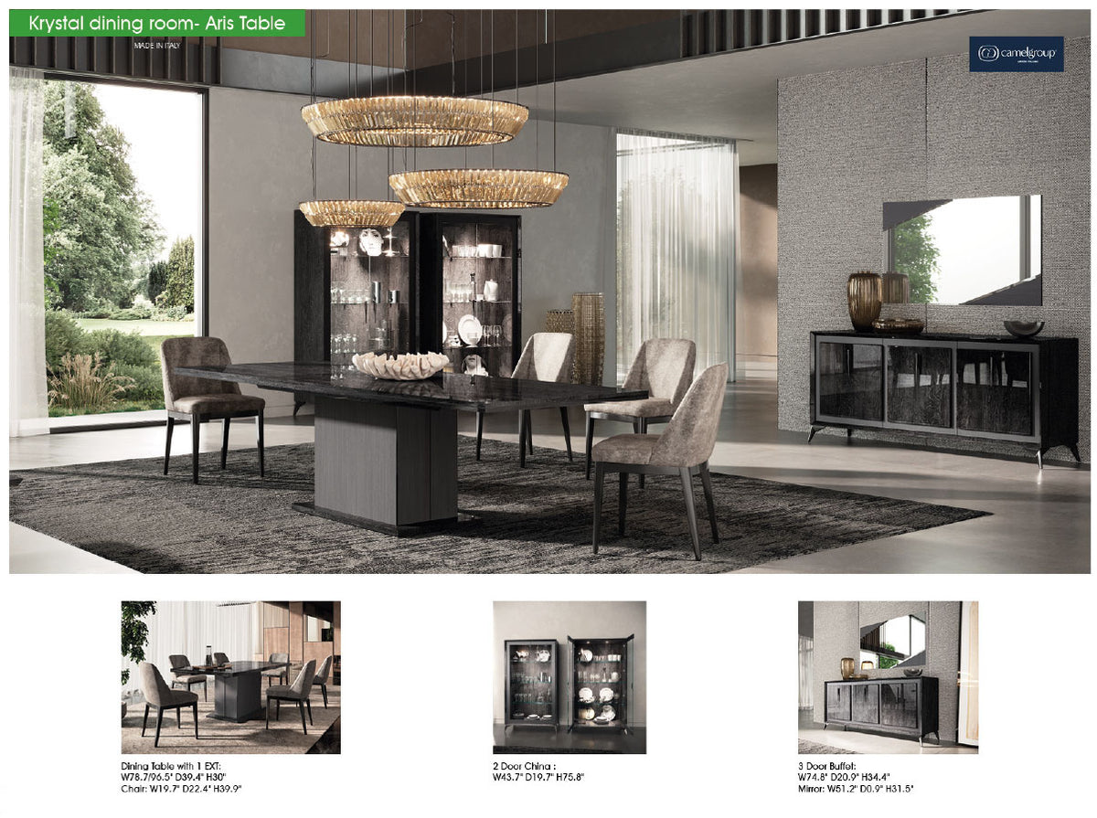 Krystal 2-Door Vitrine by ESF Furniture at Eve Furniture