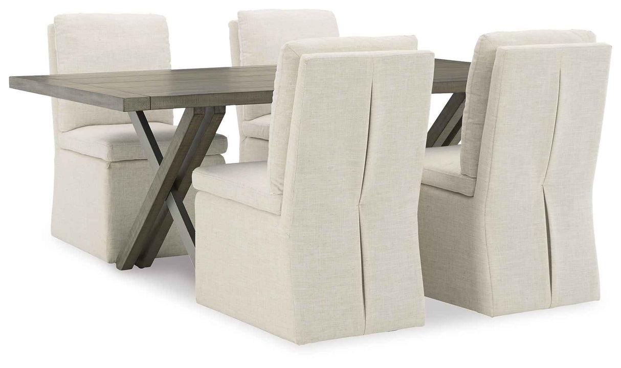 Krystanza Weathered Gray Dining Room Set by Ashley at Eve Furniture