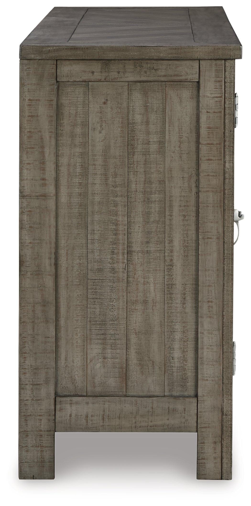 Krystanza Weathered Gray Dining Server by Ashley at Eve Furniture
