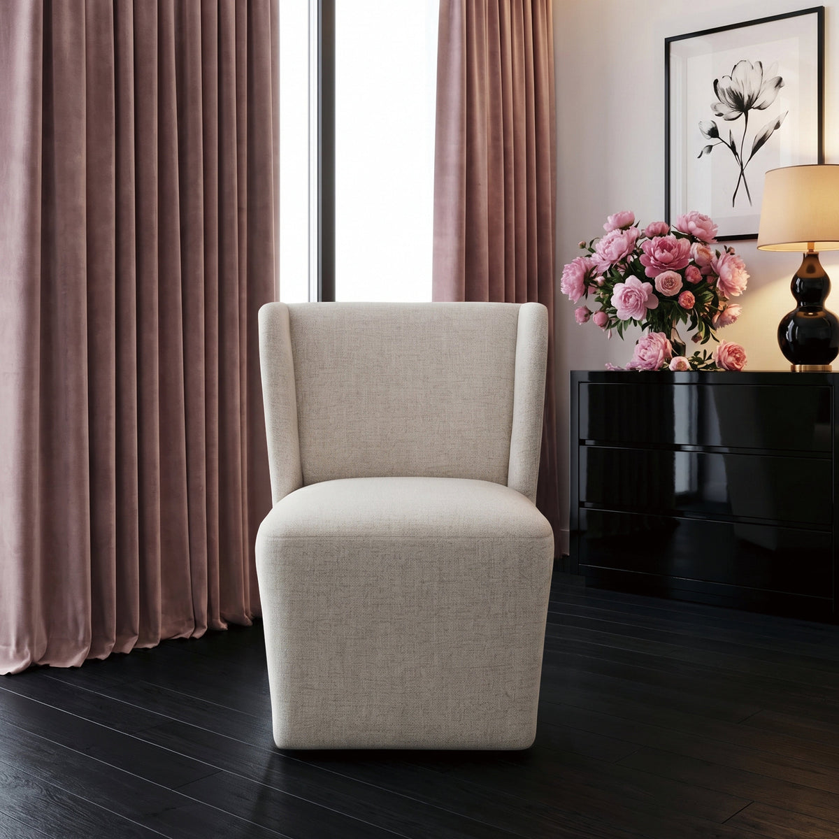 Kubo Beige Dining Chair by Homelegance at Eve Furniture
