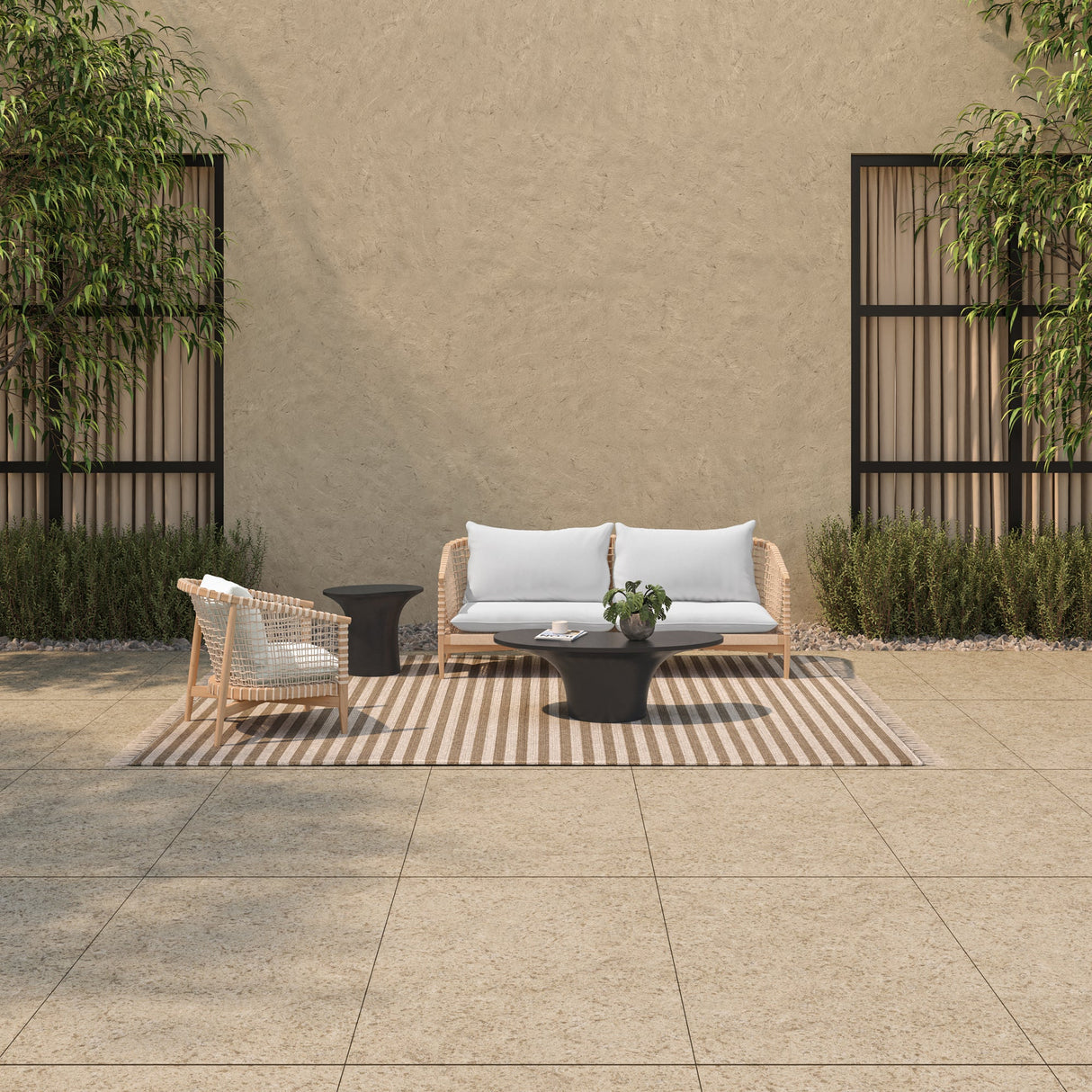 Kuna White Outdoor Sofa by MOES at Eve Furniture