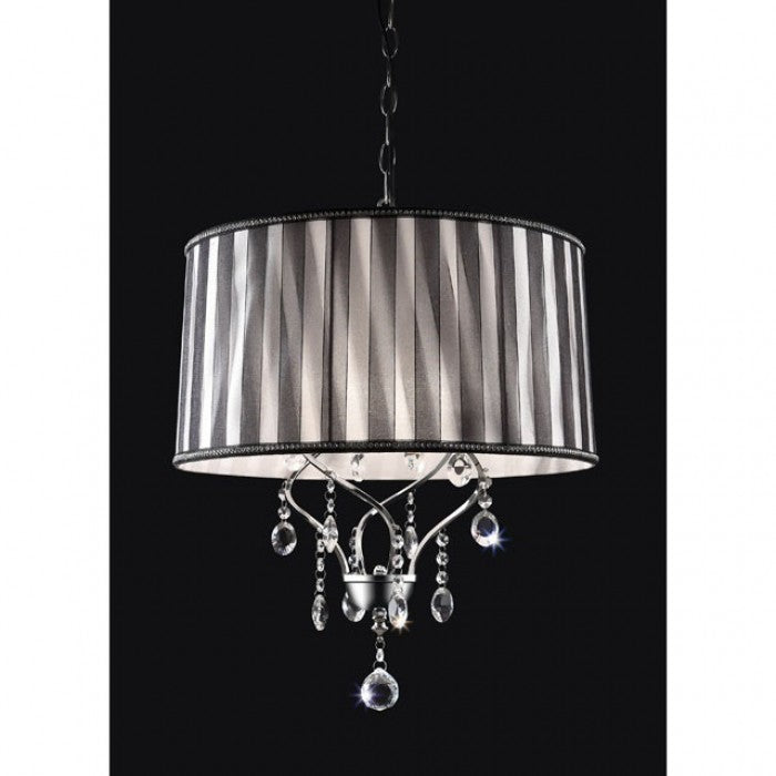 Arya Black, Chrome Ceiling Lamp