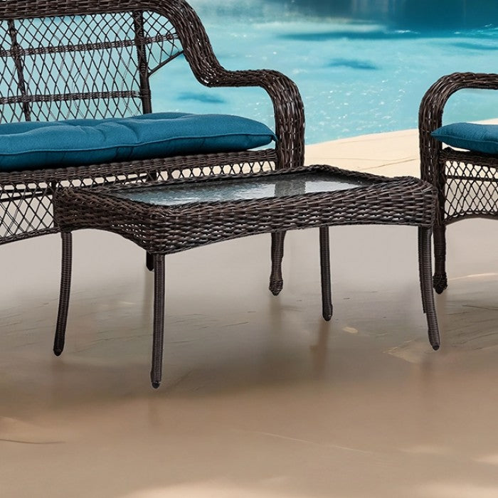 Oliveri Brown Wicker Coffee Table
