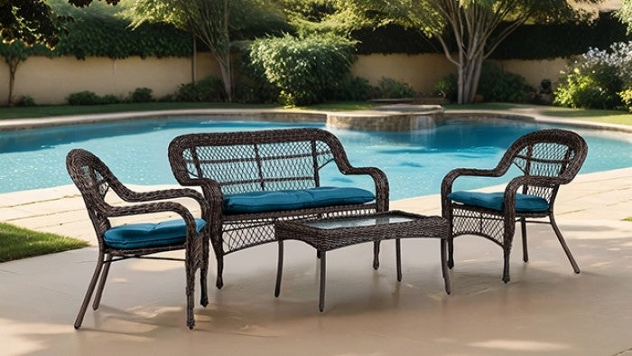 Oliveri Brown Wicker Coffee Table