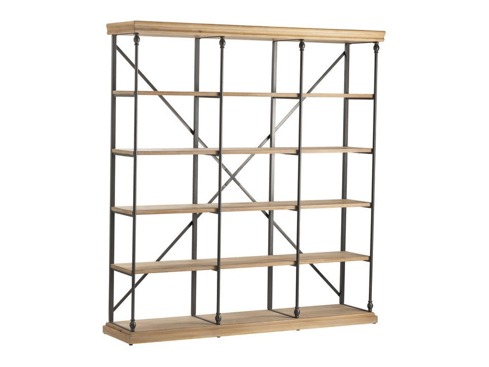 La Salle Brown/Black Bookshelf by Crestview at Eve Furniture