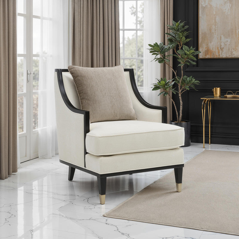 La Salle White Chair by Furniture of America at Eve Furniture